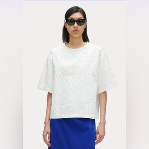 Rachel Comey White Laser Pisano Top